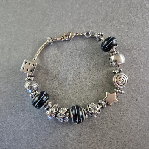 Charm armband silberoptik - charm,